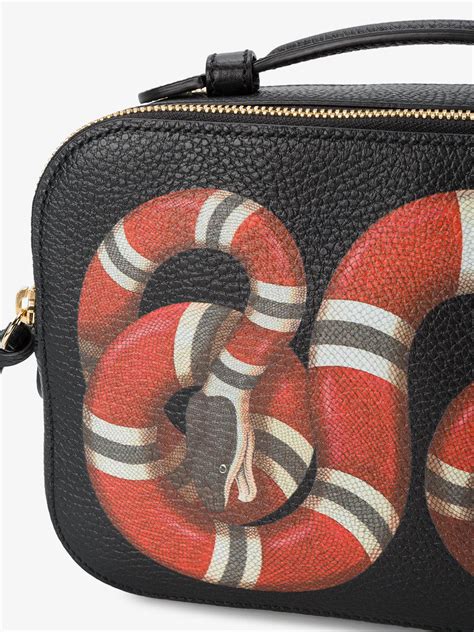 gucci snake tote|gucci bag with snake buckle.